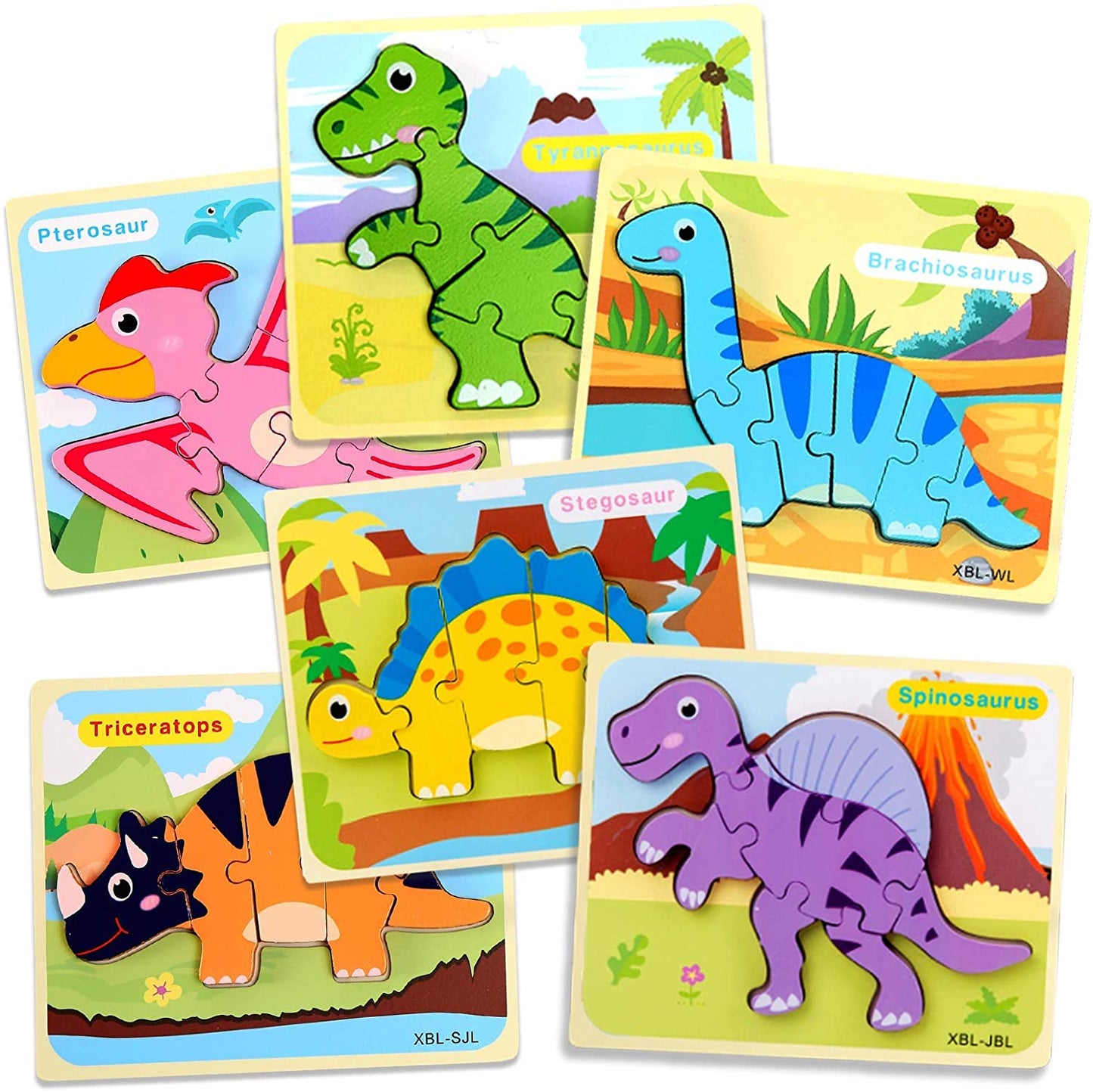 Bestseller: 3D Dinosaurier Puzzles, 6-ER PACK