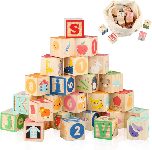 Bestseller: Montessori ABC-Bausteine aus Holz