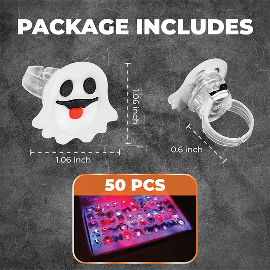 Ventayo – Halloween-Leuchtringe-Partypackung – 50 Stück