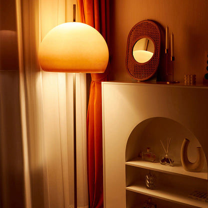 Modern Retro Mushroom Glass Light Standing Floor Lamp For Living Room