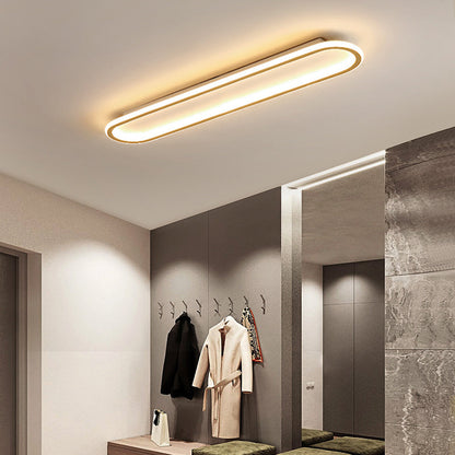 Minimalist Rectangular Flush Mount Ceiling Light