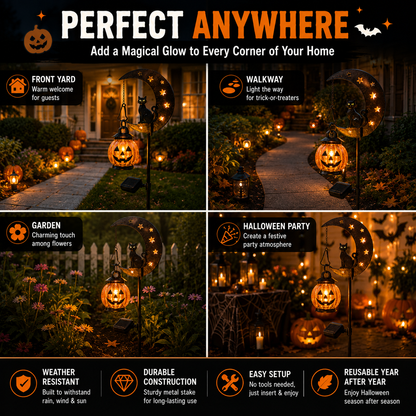 Ventayo – Solcelledrevet Halloween-havelampe