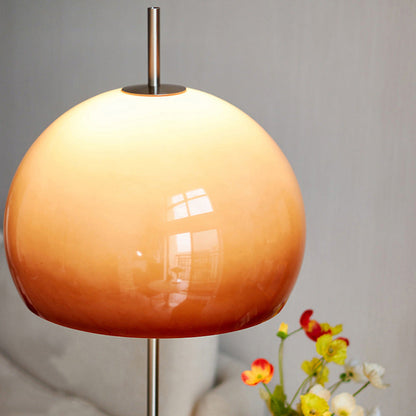 Modern Retro Mushroom Glass Light Standing Floor Lamp For Living Room