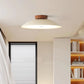 Contemporary Metal Semi-Flush Mount LED Ceiling Light