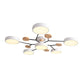 Modern Nordic Round Molecule Branch Design LED Semi-Flush Mount Ceiling Light