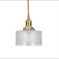 Oriental Vintage Brass Glass Round Pendant Light
