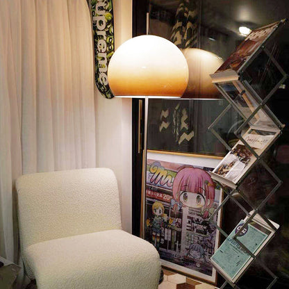 Modern Retro Mushroom Glass Light Standing Floor Lamp For Living Room