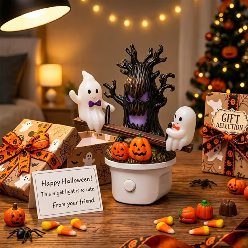 Hudson & Jurgen – Nachtlampje met oplichtende spookboom