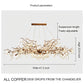 Modern Luxury Gold Tree Branch Teardrop Waterfall Chandelier Lights