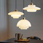 Mid Century Art Milk White Glass Pendant Light