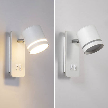 Minimalist Rectangle Spotlight Rotatable LED Reading Wall Sconce Lamp