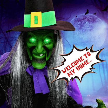 Ventayo – Halloween-dekoration med flyvende kost
