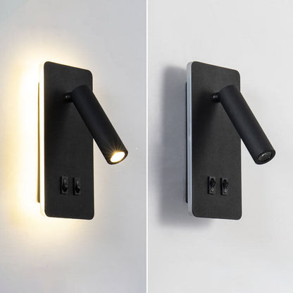 Minimalist Rectangle Spotlight Rotatable LED Reading Wall Sconce Lamp