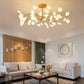 Firefly Art Deco Pendant Light Chandelier Black/Gold Living Room