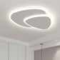 Geometric Metal/Acrylic Flush Mount Ceiling Light White