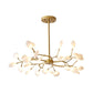 Firefly Art Deco Pendant Light Chandelier Black/Gold Living Room
