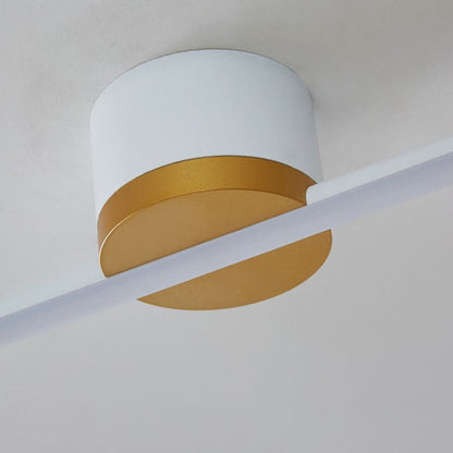 Lineært indbygget loftlys sort/hvid