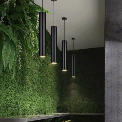 Cylinderformet lineær pendel lampe