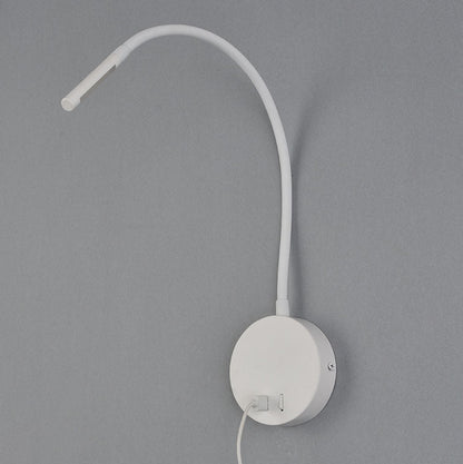 Minimalist USB Rechargeable Silicone Spotlight LED Reading Wall Sconce Lamp