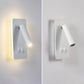 Minimalist Rectangle Spotlight Rotatable LED Reading Wall Sconce Lamp