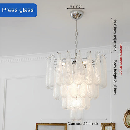Retro Luxury Teardrop Waterfall Chandelier Light