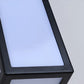 Rectangle LED Waterproof Motion Sensor Black Contemporary Wall Sconce Light