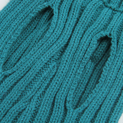 Knitted Rhinestone Lace Sweater