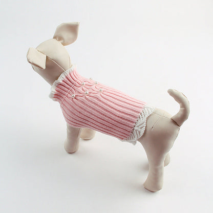 Knitted Rhinestone Lace Sweater