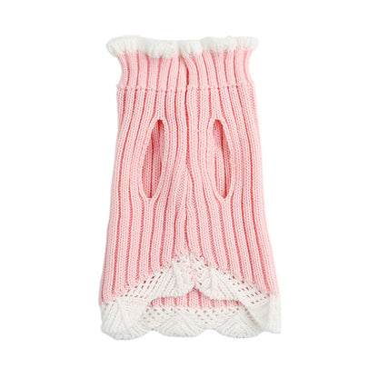 Knitted Rhinestone Lace Sweater