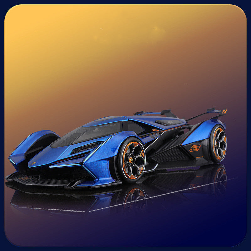Hudson & Jurgen – Lamborghini V12 Vision Gran Turismo Diecast Model Car 1:18 Scale with Alloy Construction | High-Detail Collector's Item for Car Enthusiasts