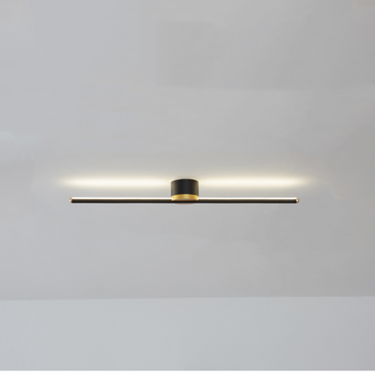 Lineært indbygget loftlys sort/hvid