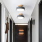Scandinavian Round LED Semi-Flush Mount Ceiling Light