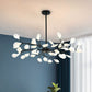 Firefly Art Deco Pendant Light Chandelier Black/Gold Living Room