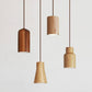 Minimalist Wooden Cylindrical Small Pendant Light