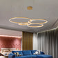 Modern Pendant Light Tir-Circle Black/Gold/Coffee Metal