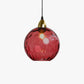 Colorful Glass Ball Pendant Light Water Ripple Living Room