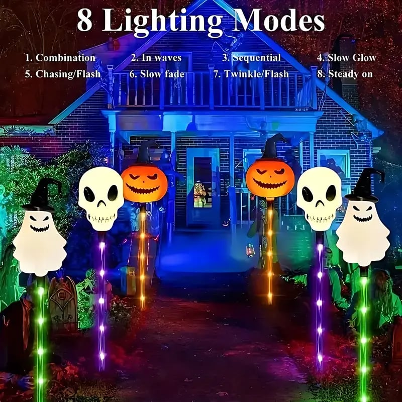 Hudson & Jurgen – Solar Halloween Pathway Light Collection
