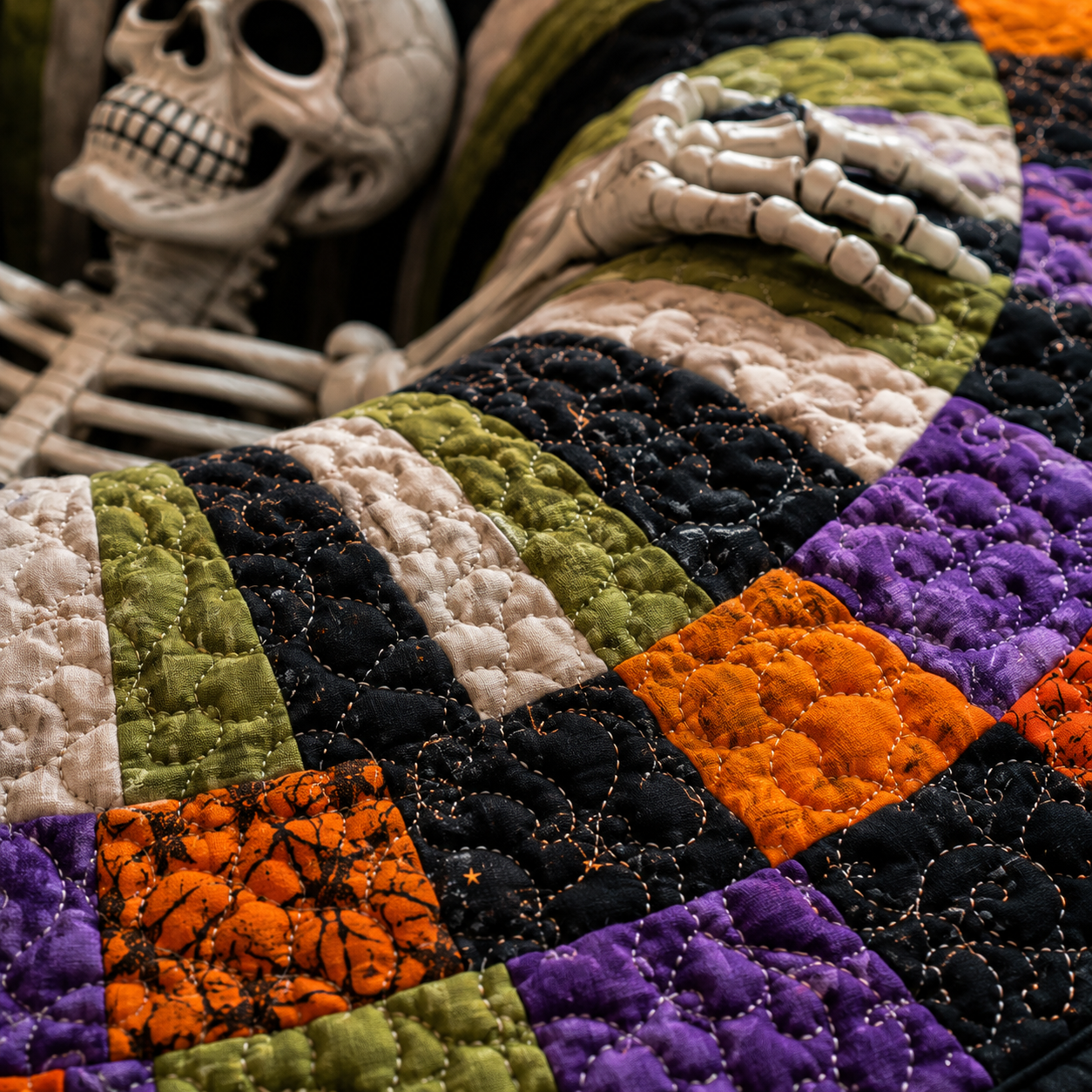 Ventayo – 3D Skeleton Vortex Halloween Rug
