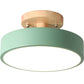 Scandinavian Round LED Semi-Flush Mount Ceiling Light