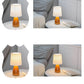 Scandinavian Retro Pleated Shade Glass Base Light Table Lamp
