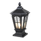 Retro Pavilion Shape Solar Powered Fence Post Light