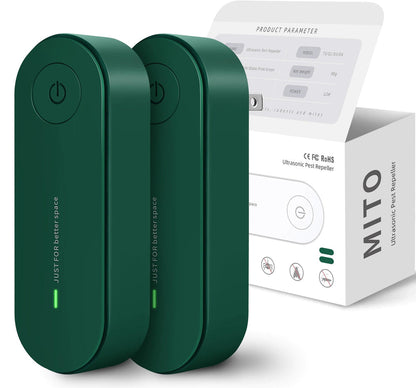 Pack of 2 Ultrasonic Insect Repellent Plug In Insect Repellent Pest Control Device Mosquito Repellent