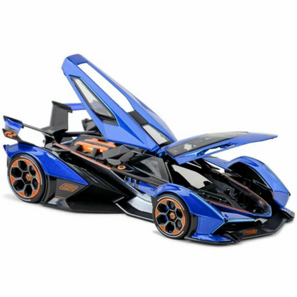 Hudson & Jurgen – Lamborghini V12 Vision Gran Turismo Diecast Model Car 1:18 Scale with Alloy Construction | High-Detail Collector's Item for Car Enthusiasts