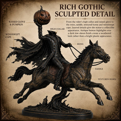 Ventayo – Halloween-Statue des kopflosen Reiters