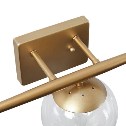 Minimalist 3-Light Gold Dimmable Vanity Light