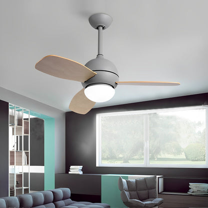 Nordic Minimalist LED Ceiling Paddle Fan with Remote Control Adjustable Wind Speed Fan