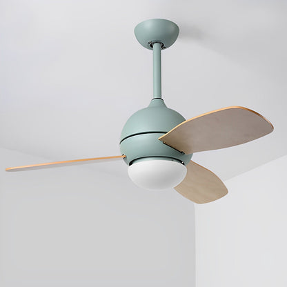 Nordic Minimalist LED Ceiling Paddle Fan with Remote Control Adjustable Wind Speed Fan