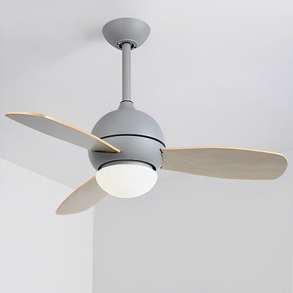 Nordic Minimalist LED Ceiling Paddle Fan with Remote Control Adjustable Wind Speed Fan