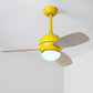 Nordic Minimalist LED Ceiling Paddle Fan with Remote Control Adjustable Wind Speed Fan