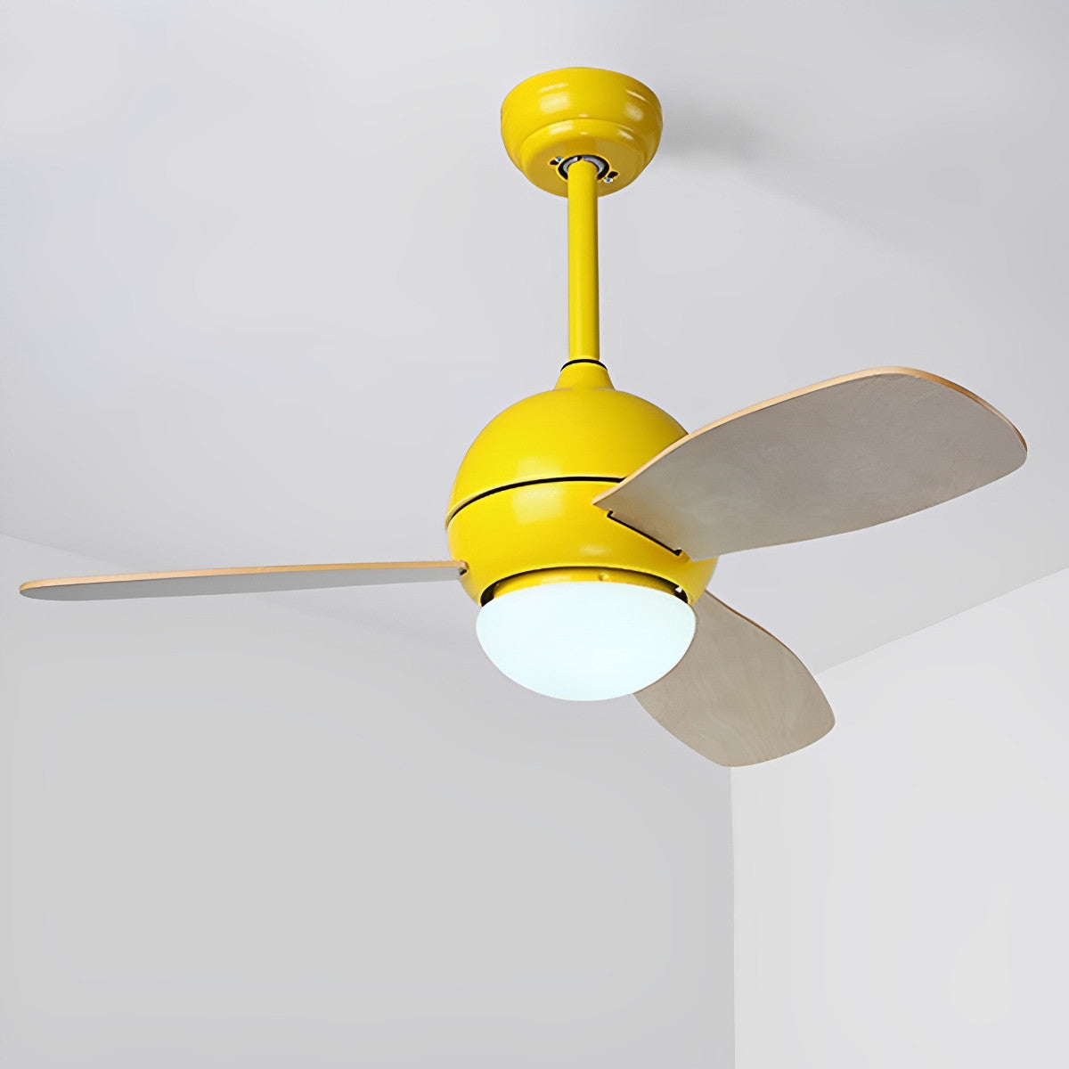 Nordic Minimalist LED Ceiling Paddle Fan with Remote Control Adjustable Wind Speed Fan